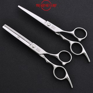 Bộ 2 Kéo Cắt Và Tỉa Tóc VS (Trắng)