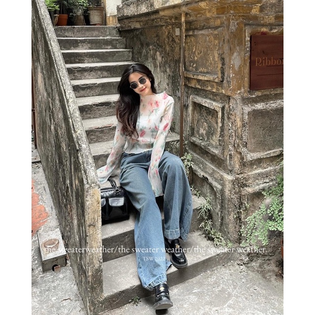 ÁO GIẤY NHÚN REN HOA HOTTREND