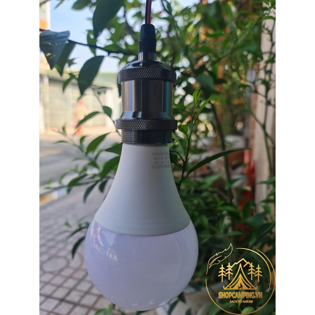 Bóng đèn led 12v 24v ánh sáng vàng vỏ nhựa, bóng led vàng dã ngoại cắm trại - Camping VietNam