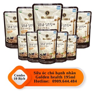Combo 10 bịch sữa hạt GOLDEN HEALTH 195ml - Hàn Quốc