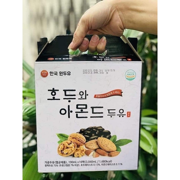 Sữa hạt óc chó hạnh nhân đậu đen Hàn Quốc!