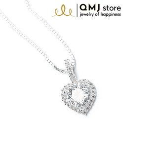 Dây chuyền bạc QMJ Tim xinh nạm đá tinh xảo, bạc 925 cao cấp - Q149