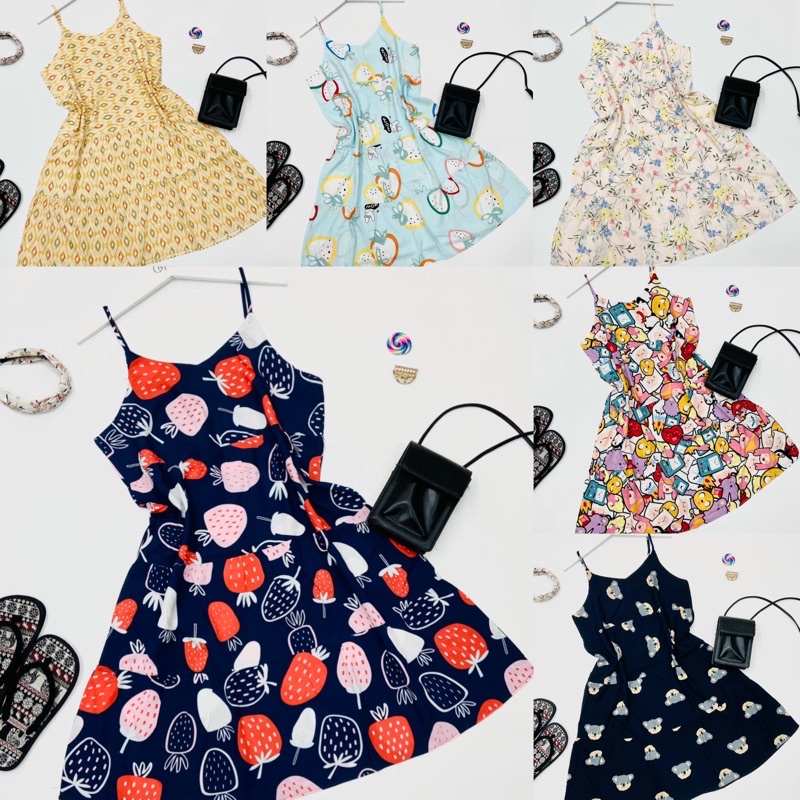 Đầm Hai Dây Nữ 𝐂𝐡𝐢𝐏𝐚𝐧𝐬𝐲 F21 VNXK Đồ Bộ Nữ Cao Cấp Thoáng Mát Giá Rẻ Mã 15
