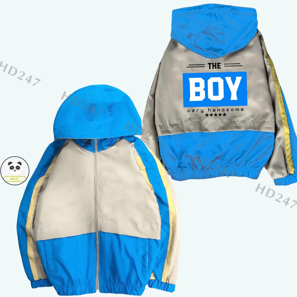 Áo khoác dù chống nắng chống gió cho bé trai size đại 13kg đến 38kg 0339