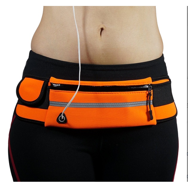 Đai chạy bộ MS202, tập gym thể thao ngoài trời đựng được bình nước, có ngăn để điện thoại - Sportshop