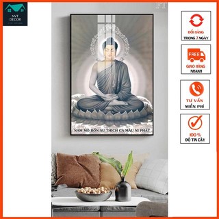 Tranh treo tường - tranh tráng gương đức phật - phật giáo - phòng thờ