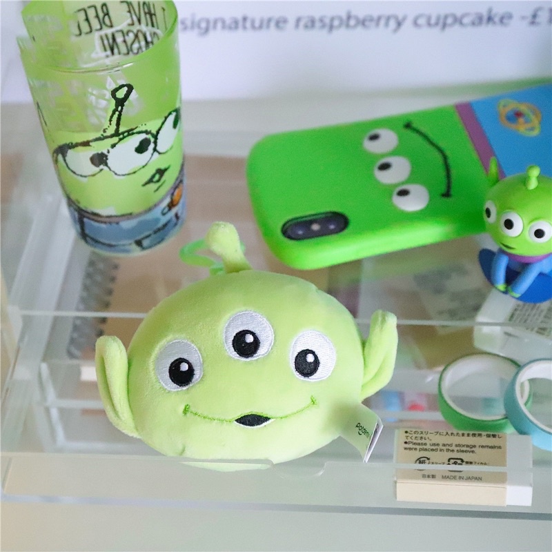 Móc Chìa Khoá Mặt Gấu 3 Mắt Alien Mềm A96, Móc Khoá Gấu Alien Nén Xả Stress Thú Vị