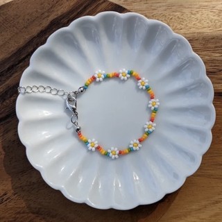 Vòng tay hạt cườm Rainbow Daisy
