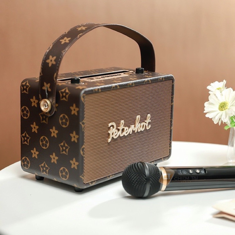 Loa karaoke hàng mỹ Petenhot Bluetooth kèm 1 mic công suất khủng