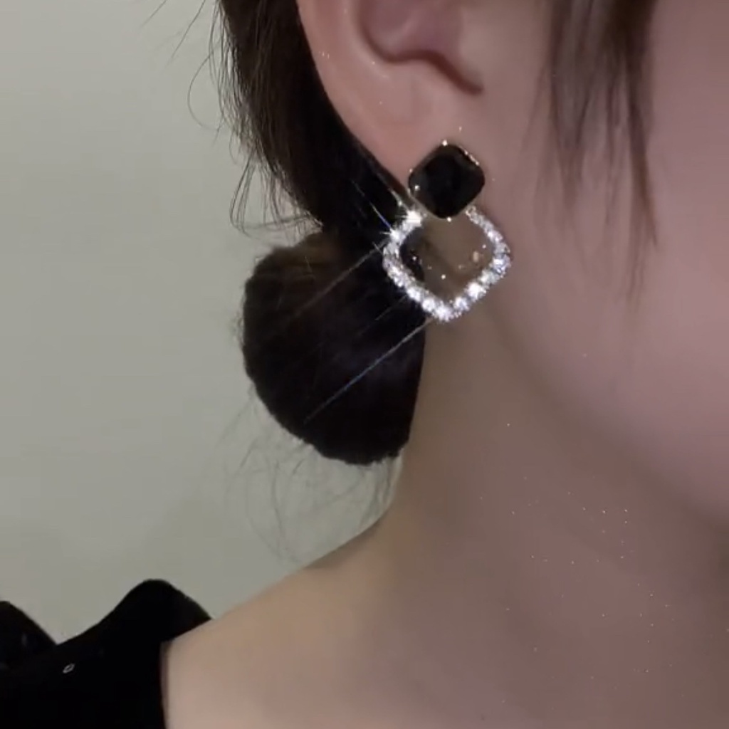 Khuyên tai nữ Xu hướng mới Nhiều Kiểu Dáng, Bông tai nữ đính đá MoeStore