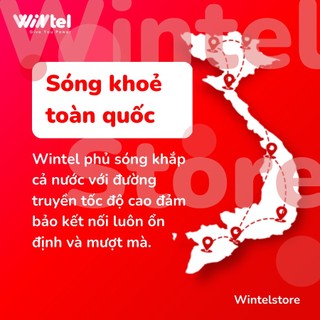 SIM 4G Wintel Win60P - THOẢI MÁI DATA, KHÔNG GIỚI HẠN Data tốc độ cao
