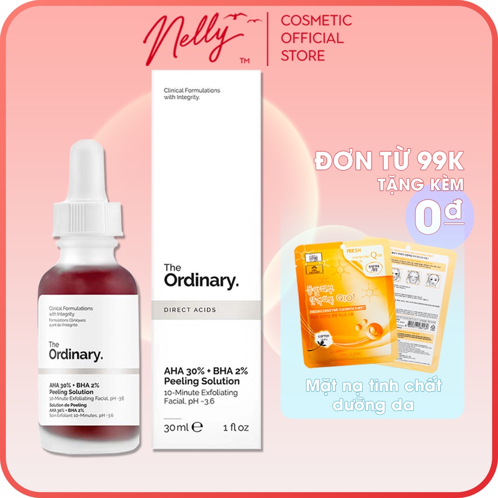 Tinh Chất The Ordinary AHA 30%+BHA 2% Peeling Solution 30ml