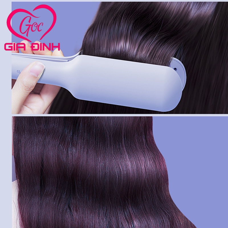 Máy uốn tóc sóng nước trục đôi máy tạo kiểu sóng nước Hàn Quốc máy uốn xoăn hippie size 25mm