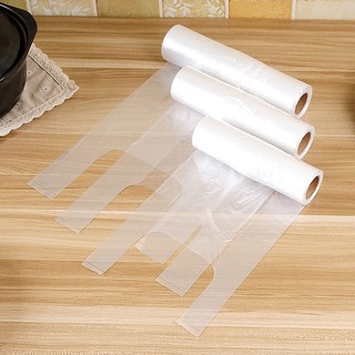 Cuộn 100 Túi Nilon Có Quai Đựng Thực Phẩm Cất Để Tủ Lạnh