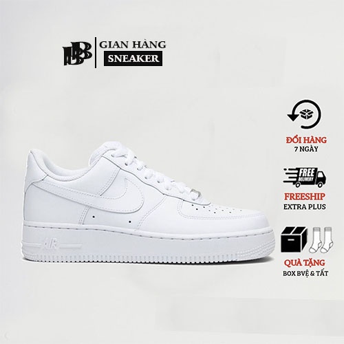 Giày_Nike Air Force 1 full trắng, Giày AF1 Trắng nam nữ bản Cao Cấp fulll box bill phụ kiện