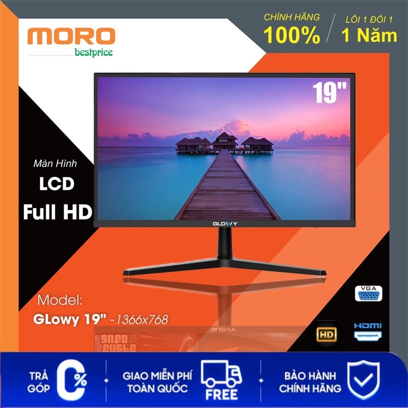Màn hình máy tính GLOWY 24 inch IPS 3ms góc nhìn rộng_BH24 tháng | BigBuy360 - bigbuy360.vn