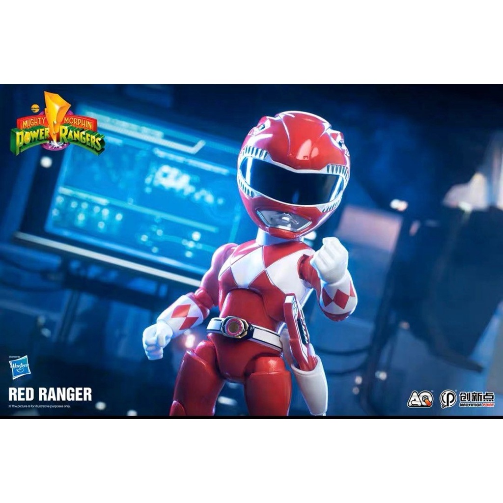 MÔ HÌNH NHÂN VẬT HASBRO ACTION Q MIGHTY MORPHIN RED RANGER
