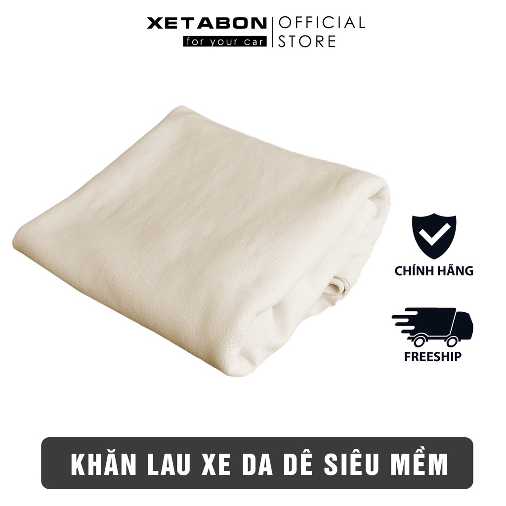 [CHÍNH HÃNG[ Khăn Lau Xe Hơi Bằng Da Cừu Tự Nhiên