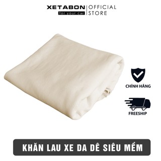[chính hãng[ khăn lau xe hơi bằng da cừu tự nhiên