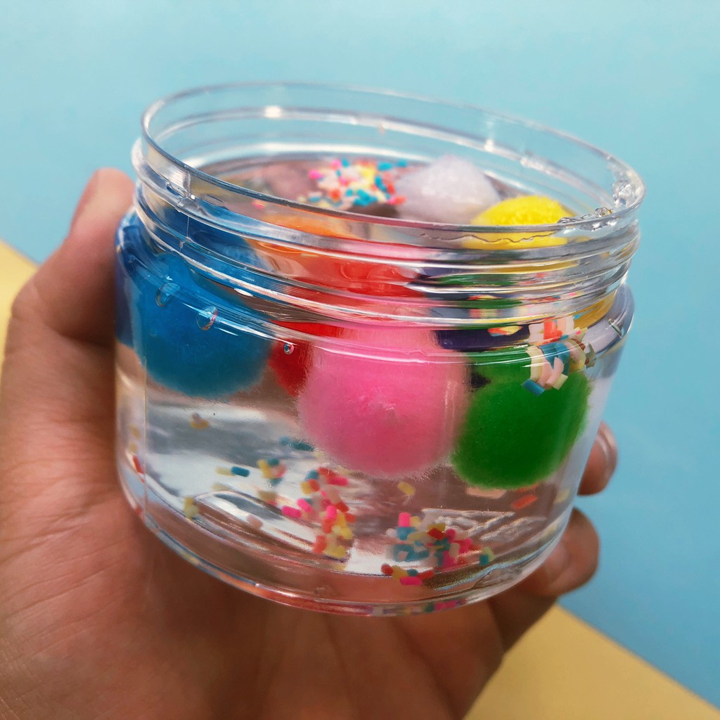 Slime Chè trôi nước ngũ sắc  - Chất clear slime