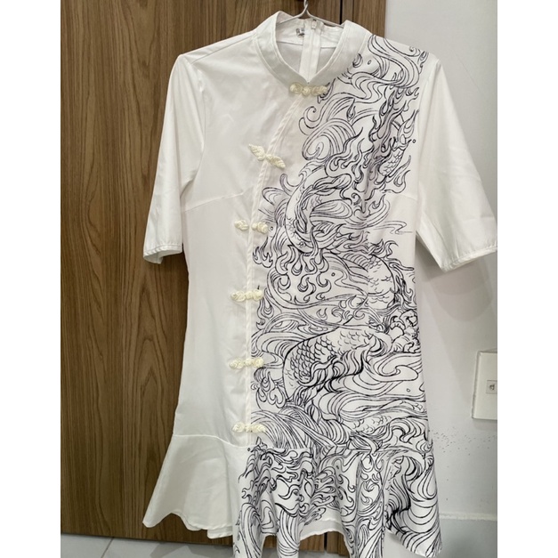 Thanh Lý Đầm size L thuỷ mạc cổ trang