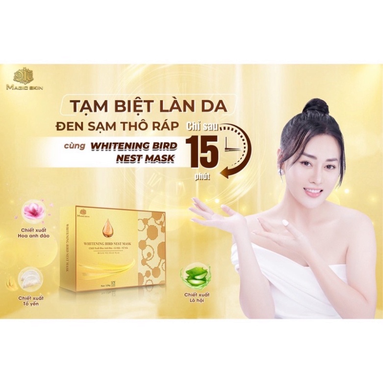 MẶT NẠ Ủ TRẮNG DỊCH YẾN MagicSkin Whitening Bird Nest Mask