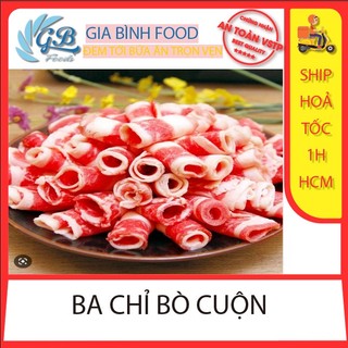 Ba chỉ bò cuộn mỹ khay 500gr ( Ship Hỏa Tốc HCM)