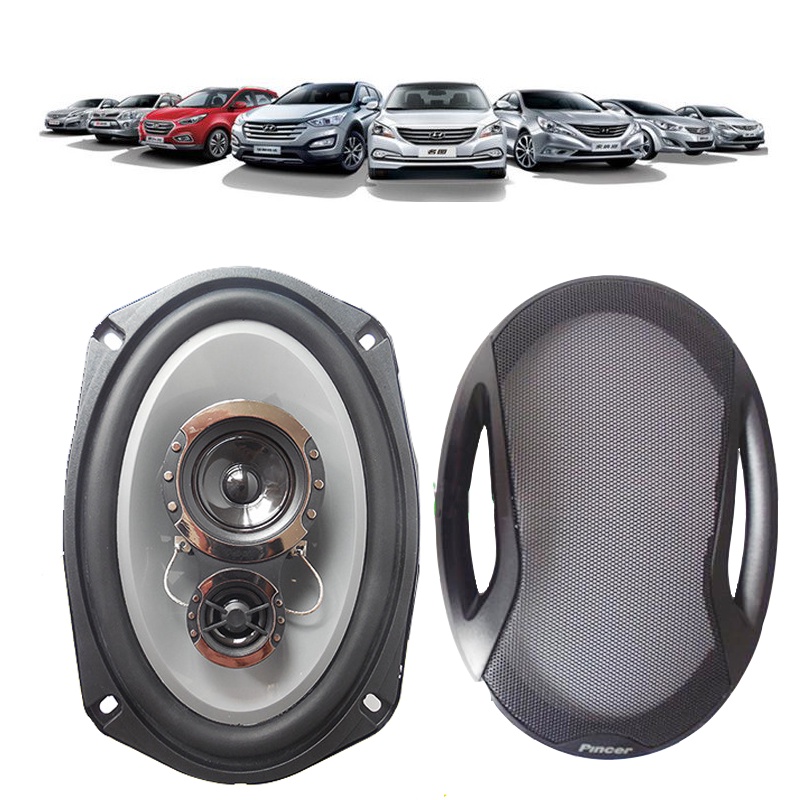 Cặp Loa Cánh Cửa Ô Tô 1000W Hình Oval 6x9 inch  - Loa Đồng Trục 3 Đường Tiếng - Pincer 6941