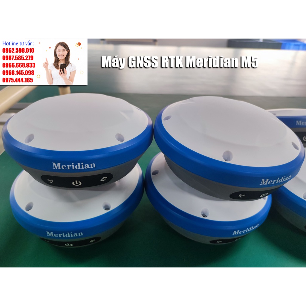 Meridian | Máy RTK GNSS Receiver Meridian M5 miễn phí trạm base 4G định vị chính xác, ổn định
