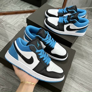 Giày Thể thao sneaker Jd đen gót xanh biển Jd xanh đen nam nữ bản cao cấp