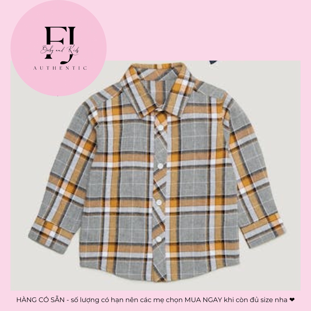 Áo sơ mi trẻ em chính hãng Matalan,áo sơ mi bé trai sơ mi kẻ, hàng hiệu cho bé Size 3-4y