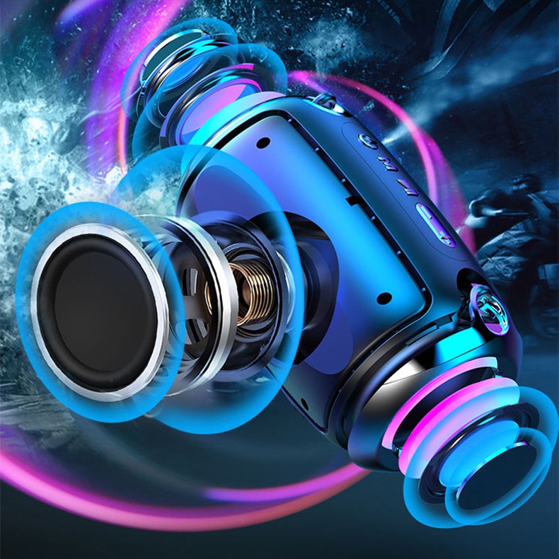 Loa Bluetooth Mini S1 Max Bản Có Đèn Led RGB Âm Bass Mạnh Mẽ Pin Trâu Lên Tới 3000mAh