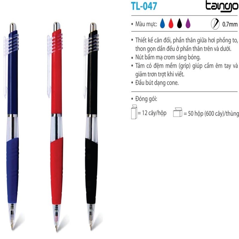[ BÁN 3 CÂY ] Bút bi TL047 TL-047 TL 047 Thiên Long. - Văn phòng phẩm Bảo Quân