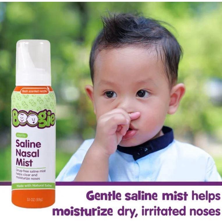 Xịt mũi vô trùng không mùi Boogie Mist Sterile Saline Nasal Spray
