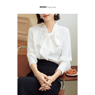 .ÁO KIỂU NỮ - Áo Sơ Mi công sở thắt nơ siêu xinh