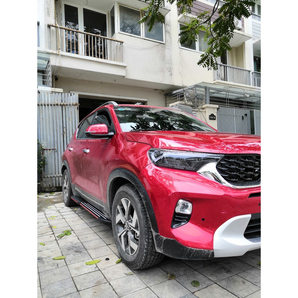 Bậc lên xuống, bệ bước chân ô tô KIA SONET 2021-2022. Mẫu nhôm đúc BW