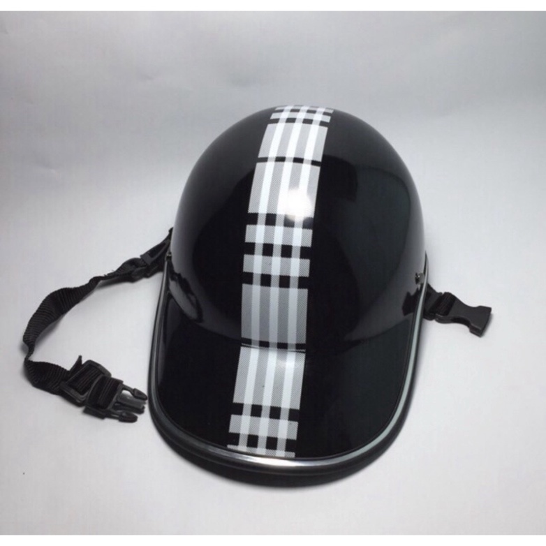 Mũ Bảo Hiểm Lưỡi Trai Kẻ Sọc