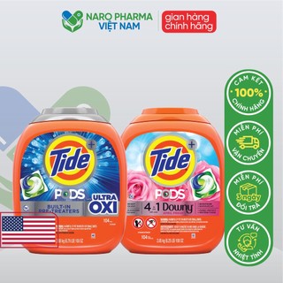 Viên giặt Tide Pods 4 trong 1 Downy - Oxi (104 viên)
