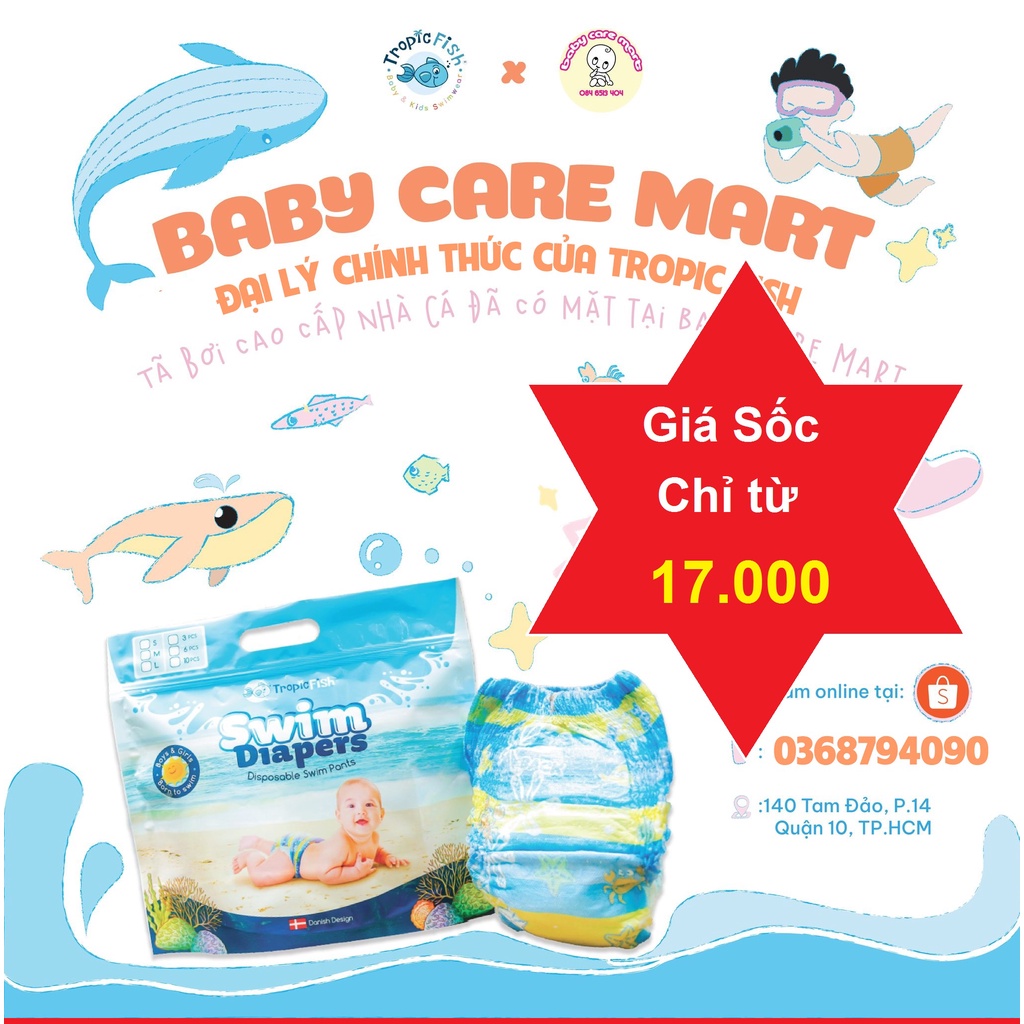 Tã Quần Bơi TropicFish Cho Bé Xuất Xứ Đan Mạch