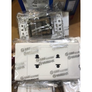 Ổ cắm đôi 2 chấu S18 sino