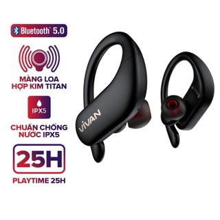 Tai Nghe Bluetooth VIVAN Sport X Black