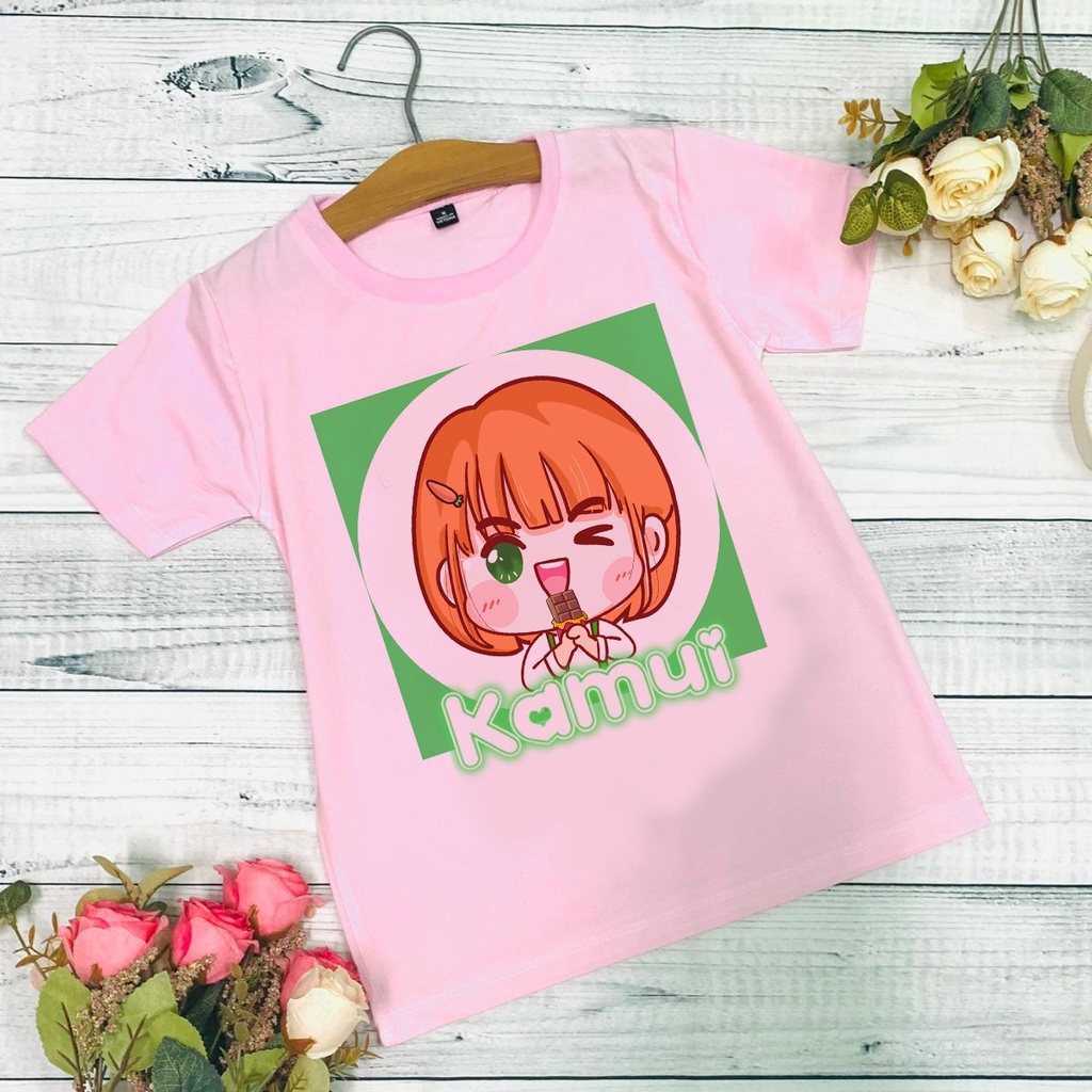 Áo thun hồng bé gái in hình Hero team logo full nhân vật, áo phông trẻ em mềm mịn, co giãn size từ 10kg đến 60kg