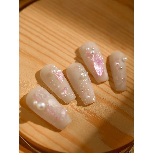 Xà cừ giấy tuyết nhũ 3D Daily mix Design móng