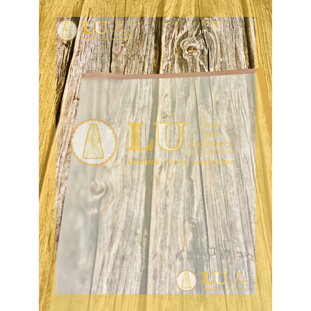 Combo Giấy gói hoa viền đồng bóng mờ | LU