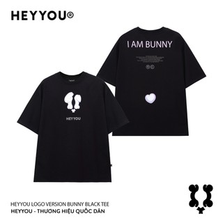 Áo thun Heyyou! Logo Version Bunny Black
