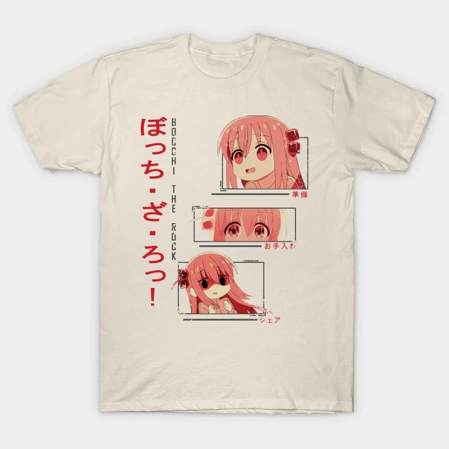 Áo thun hình Bocchi, The Rock! Hitori | Anime Poster cực chất giá rẻ mẫu HOT bán chạy