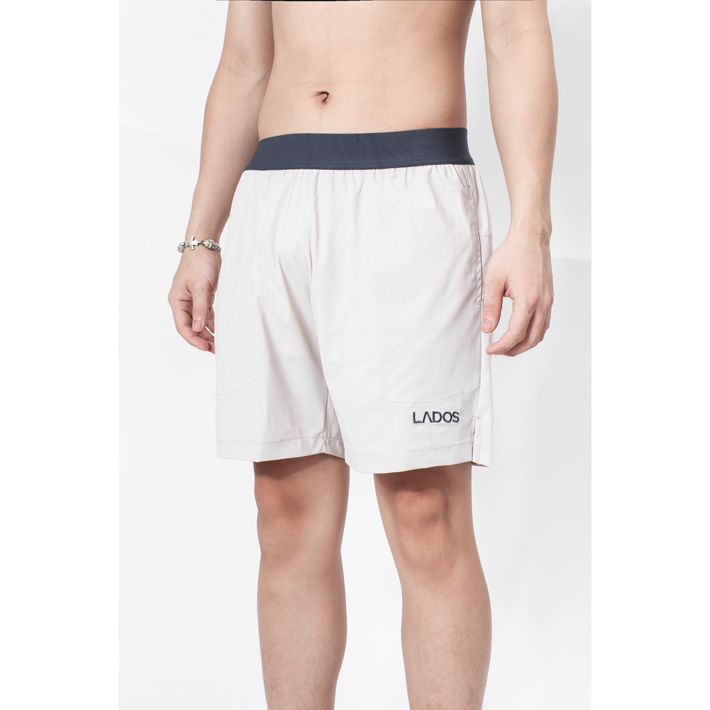 Quần short nam thể thao dù 2 lớp LADOS 4080 lưng thun co giãn, túi kéo sau, form rộng chạy bộ, tập gym hàng đẹp