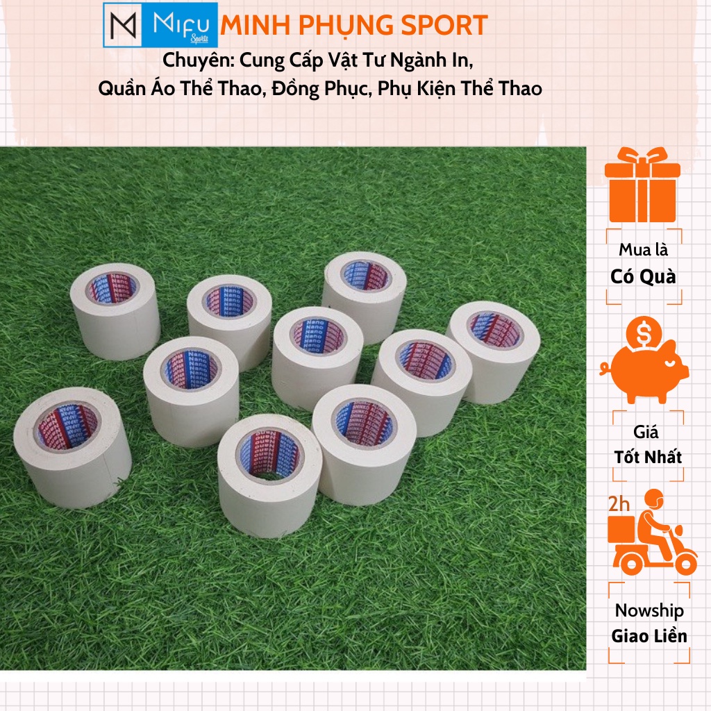 Băng keo nano keo đá bóng băng keo thể thao màu nâu đục Nhật loại tốt 5cm bảo vệ cổ tay cổ chân đầu gối