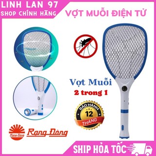 Vợt bắt muỗi điện tử Rạng Đông tích hợp 2 trong 1 tiêu diệt muỗi nhanh chóng - Đèn pin LED tháo rời - Hàng Chính Hãng