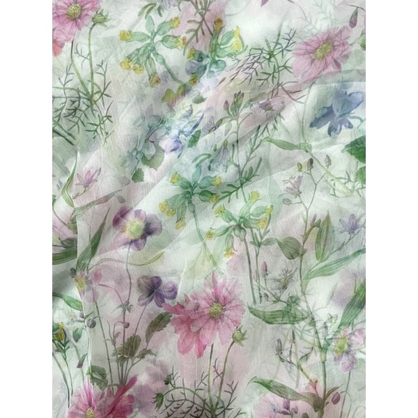 Vải tơ xước hoa cành